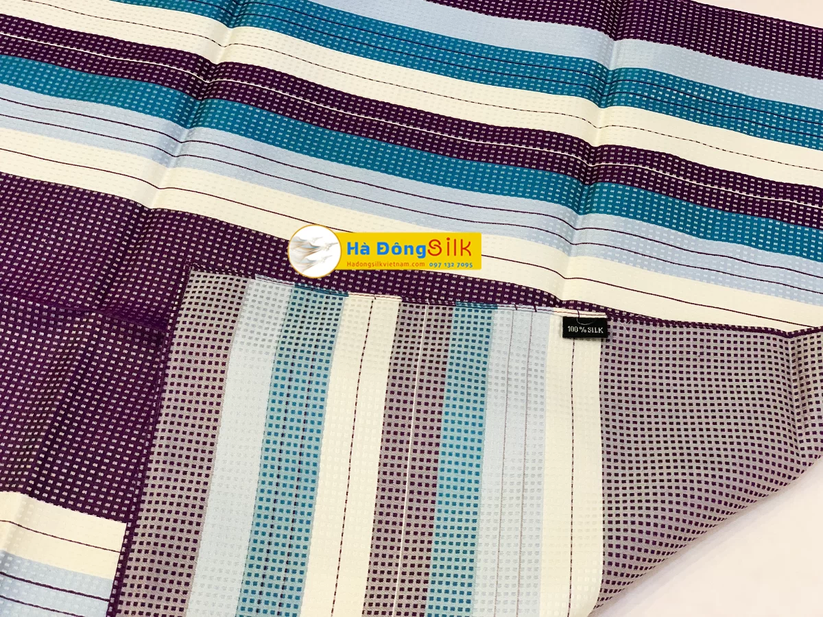 Khăn Tằm Xe 2 Họa Tiết 100% Lụa Tơ Tằm MNV-KLLS5252-11 - Ảnh 4