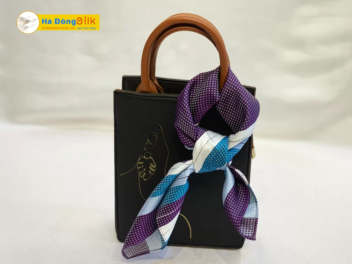 Khăn Tằm Xe 2 Họa Tiết 100% Lụa Tơ Tằm MNV-KLLS5252-11 - Ảnh 3