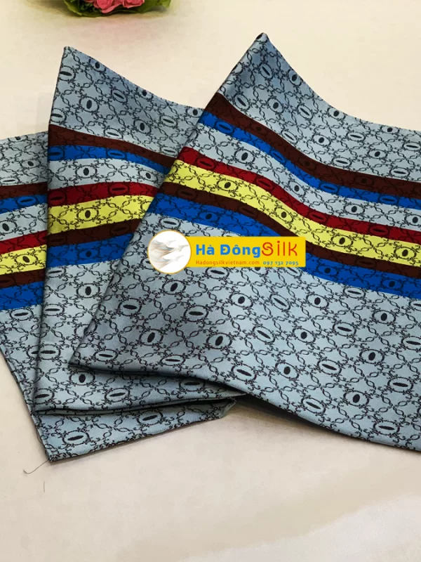 Khăn Tằm Xe 2 Họa Tiết 100% Lụa Tơ Tằm MNV-KLLS5252-13