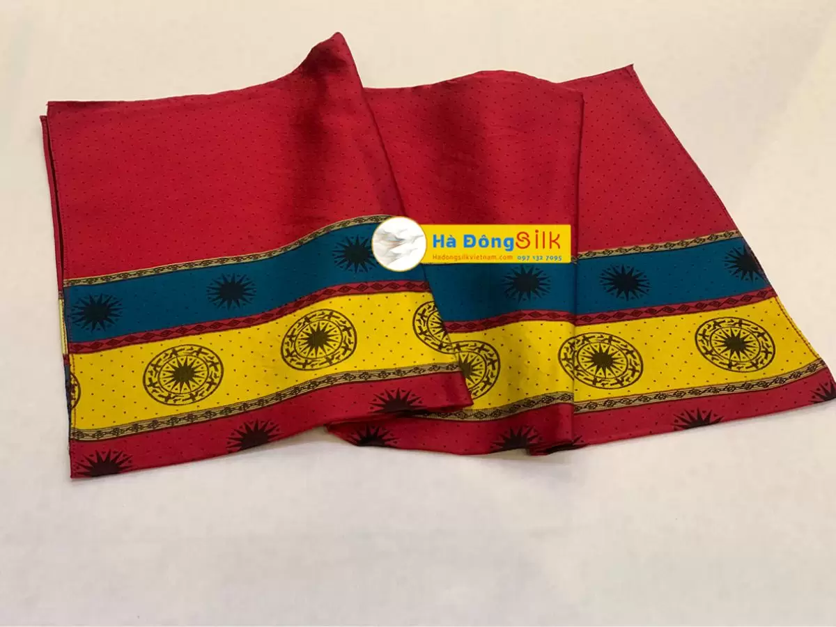 Khăn Tằm Xe 2 Họa Tiết 100% Lụa Tơ Tằm  MNV-KLLS5252-16 - Ảnh 4