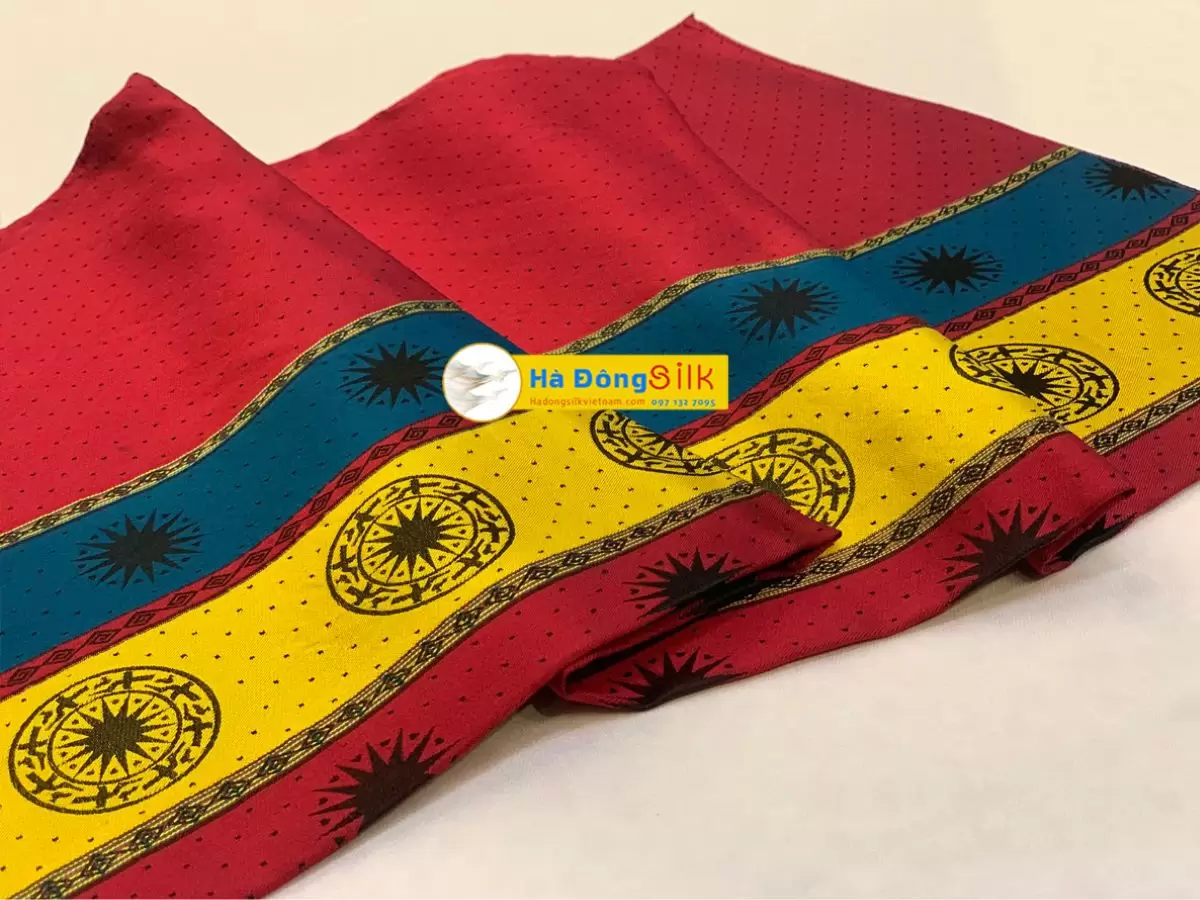 Khăn Tằm Xe 2 Họa Tiết 100% Lụa Tơ Tằm  MNV-KLLS5252-16 - Ảnh 3
