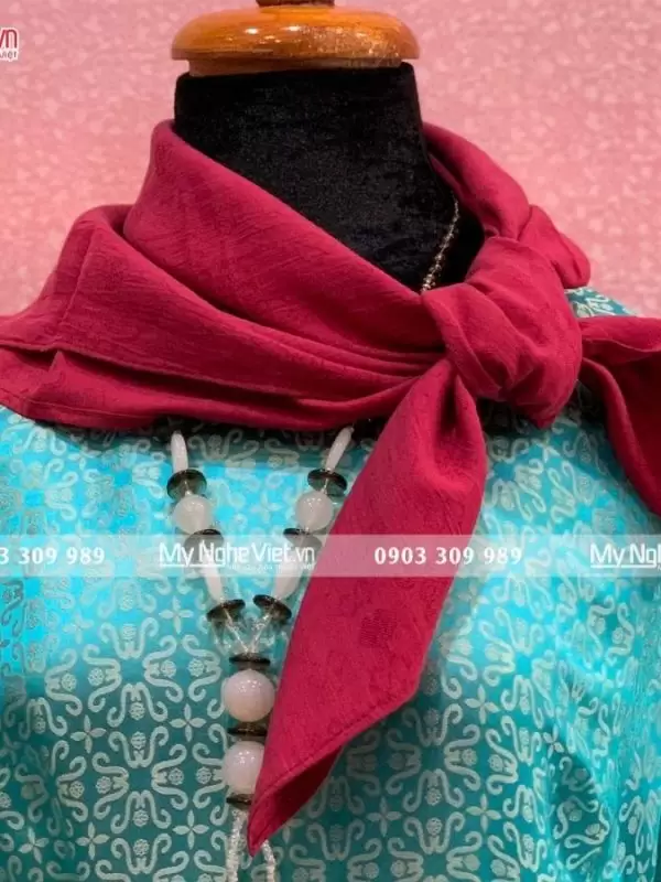Khăn Lụa Vân Họa Tiết MNV-KLNL7878-5