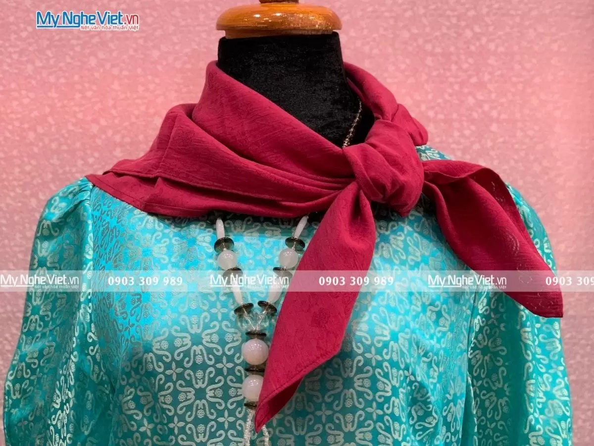 Khăn Lụa Vân Họa Tiết MNV-KLNL7878-5