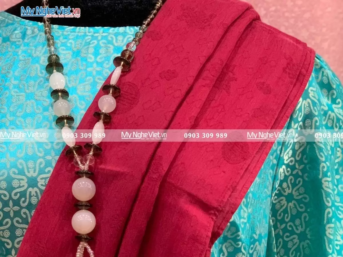 Khăn Lụa Vân Họa Tiết MNV-KLNL7878-5 - Ảnh 3