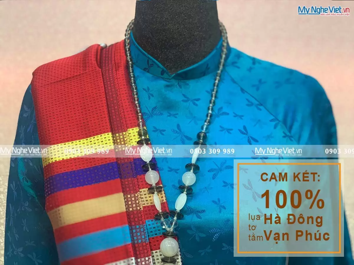 Khăn Tằm Xe 2 Họa Tiết 100% Lụa Tơ Tằm MNV-KLLS5252-31 - Ảnh 4