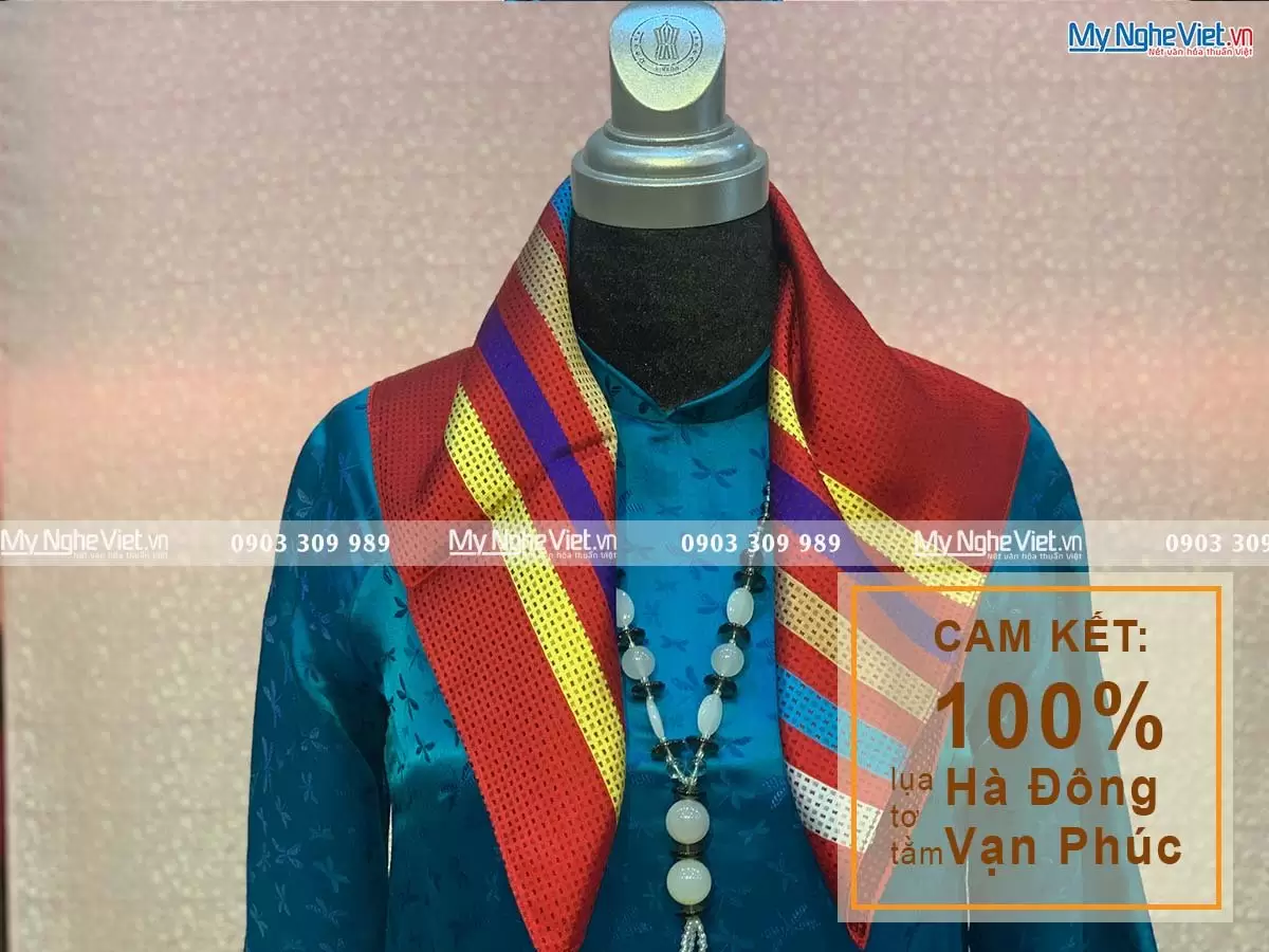 Khăn Tằm Xe 2 Họa Tiết 100% Lụa Tơ Tằm MNV-KLLS5252-31