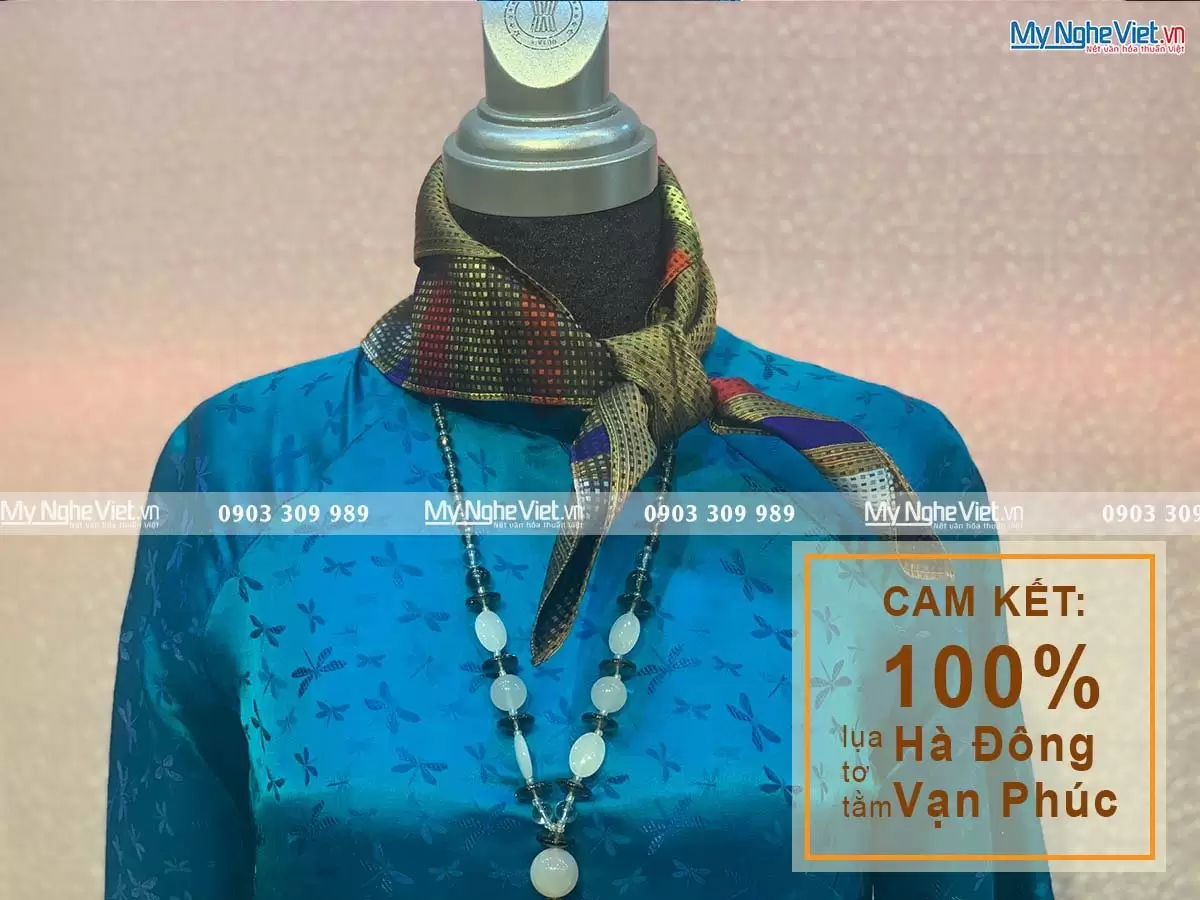 Khăn Tằm Xe 2 Họa Tiết 100% Lụa Tơ Tằm MNV-KLLS5252-34 - Ảnh 4