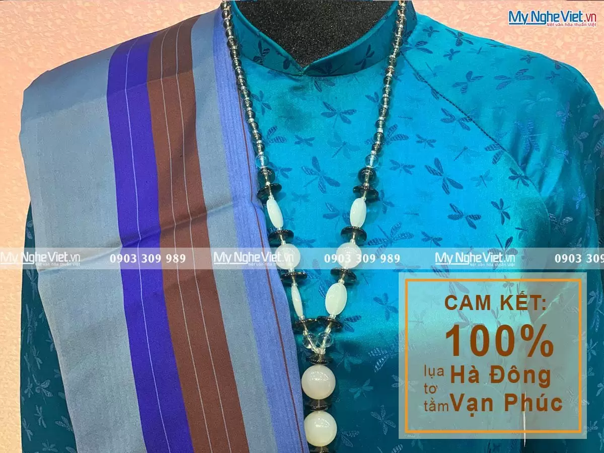 Khăn Tằm Xe Họa Tiết Lụa Tơ Tằm MNV-KLLS5252-35 - Ảnh 3