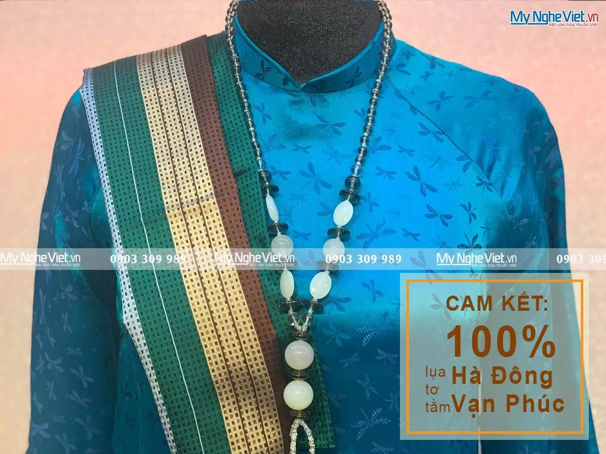 Khăn Tằm Xe 2 Họa Tiết 100% Lụa Tơ Tằm - Ảnh 2