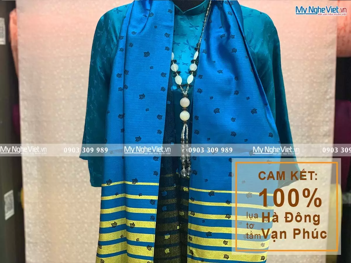 Khăn Choàng Cổ Lụa Hà Đông MNV-KLLS05-1