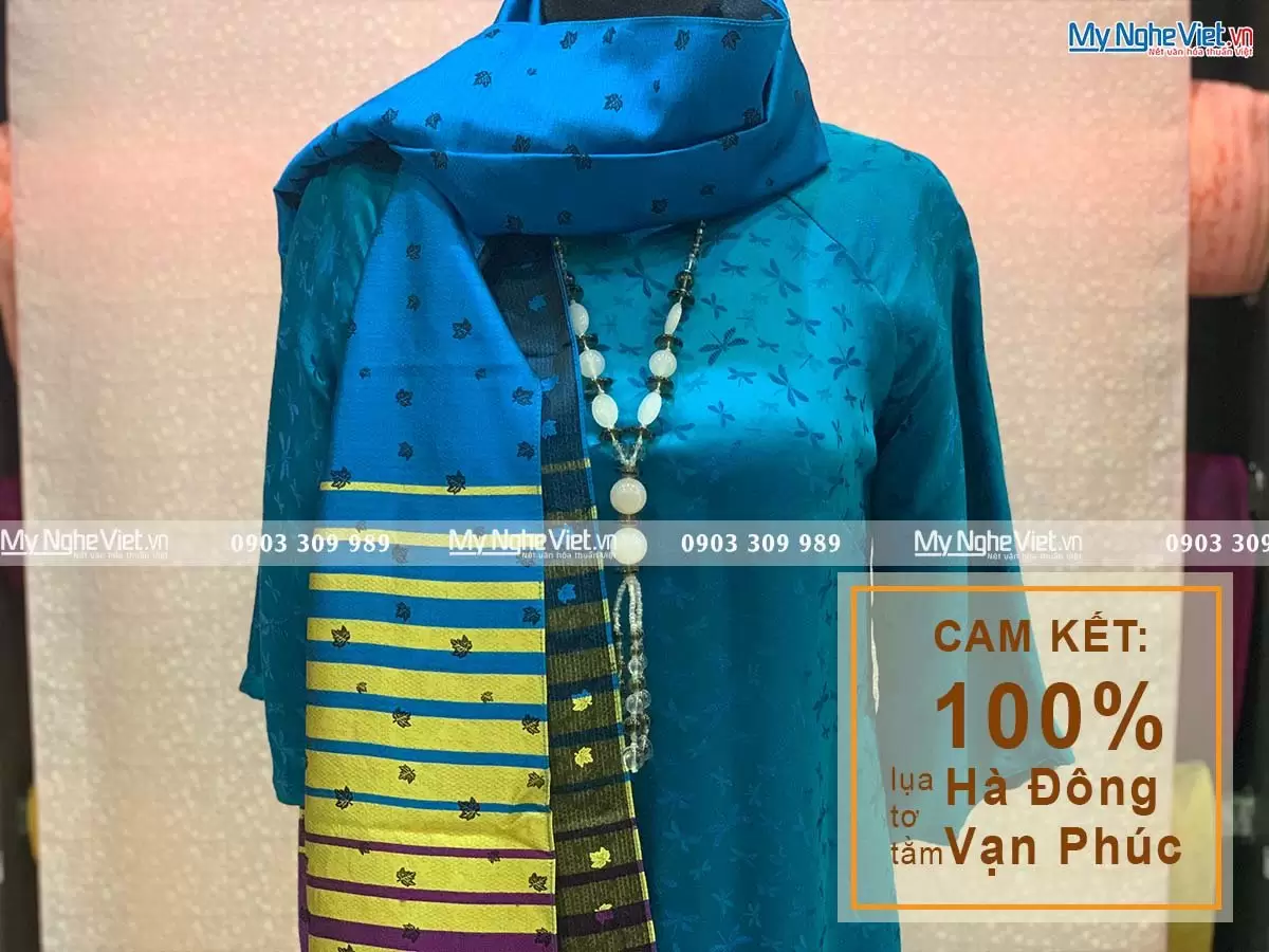 Khăn Choàng Cổ Lụa Hà Đông MNV-KLLS05-1 - Ảnh 3