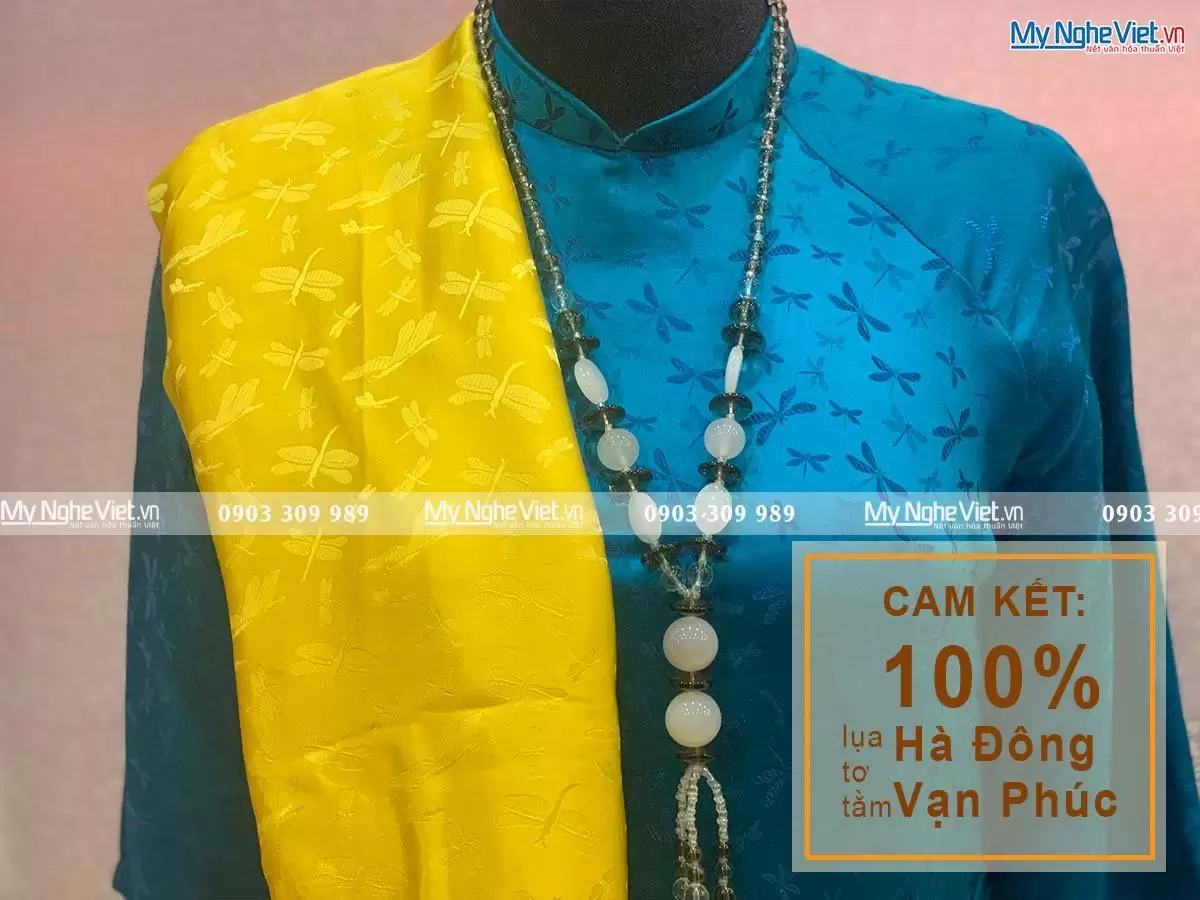 Khăn Choàng Cổ Họa Tiết Chuồn Chuồn MNV-KLTA44180-1 - Ảnh 4