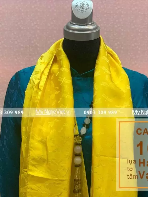 Khăn Choàng Cổ Họa Tiết Chuồn Chuồn MNV-KLTA44180-1