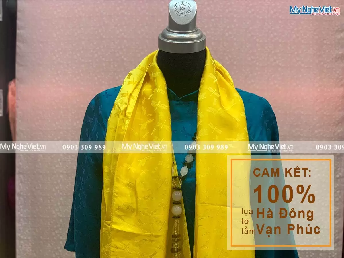 Khăn Choàng Cổ Họa Tiết Chuồn Chuồn MNV-KLTA44180-1