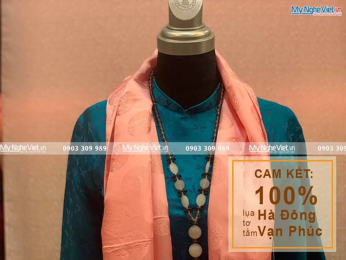 Khăn Choàng Cổ Họa Tiết Song Hạc MNV-KLTA44180-3 - Ảnh 2