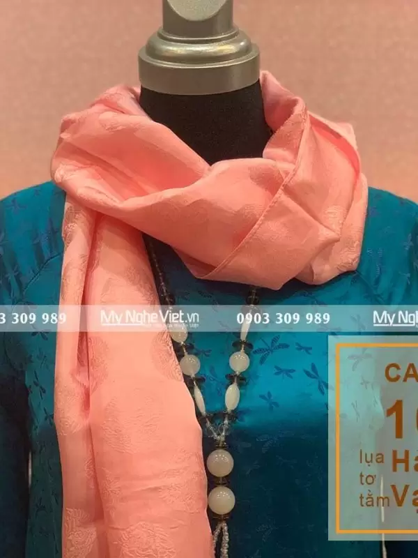 Khăn Choàng Cổ Họa Tiết Song Hạc MNV-KLTA44180-3
