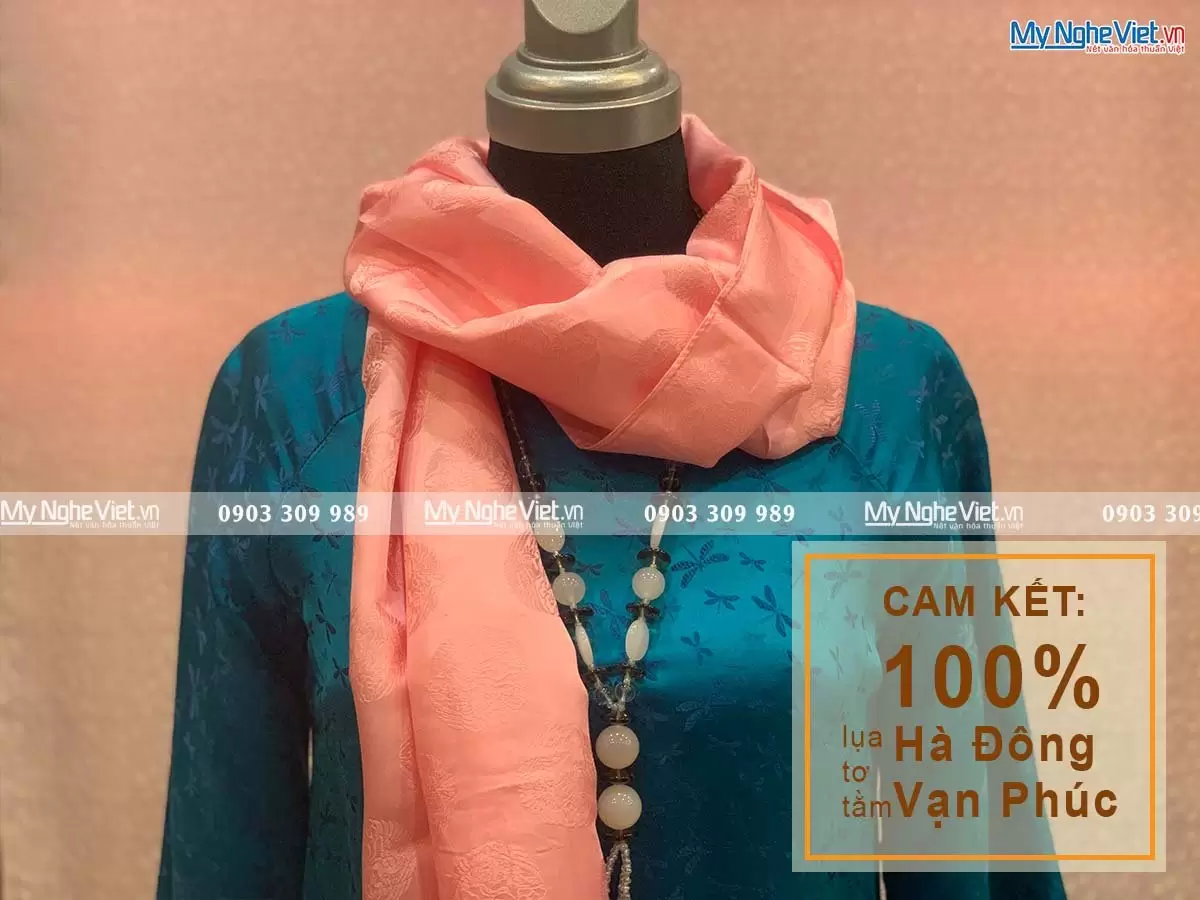Khăn Choàng Cổ Họa Tiết Song Hạc MNV-KLTA44180-3