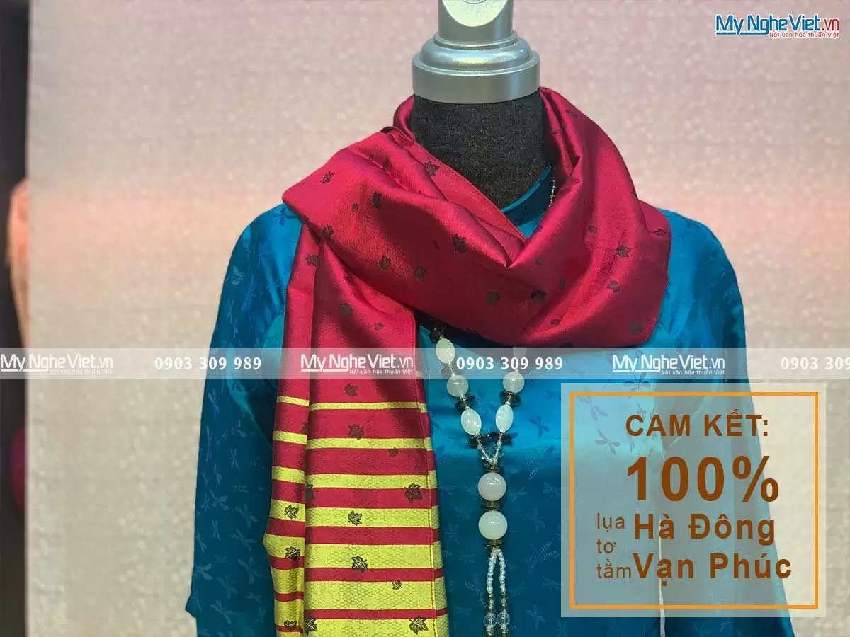 Khăn Choàng Cổ Lụa Hà Đông MNV-KLLS05-2