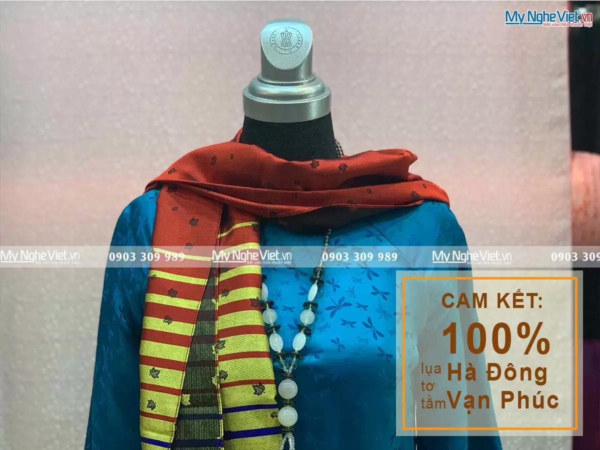 Khăn Choàng Cổ Lụa Hà Đông MNV-KLLS05-1 - Ảnh 2