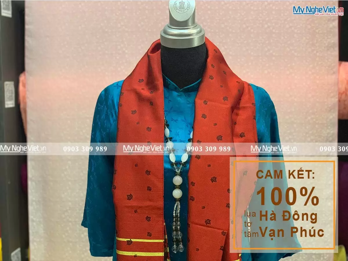 Khăn Choàng Cổ Lụa Hà Đông MNV-KLLS05