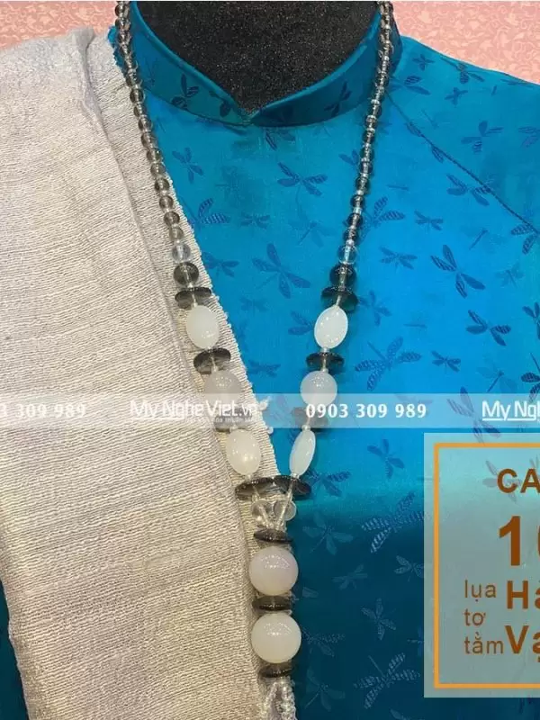 Alternative view of Khăn Choàng Cổ Đũi Xám MNV-KLTA4160-4