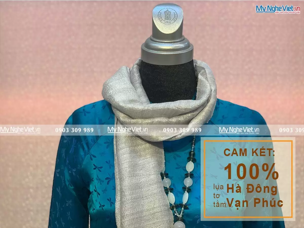 Khăn Choàng Cổ Đũi Xám MNV-KLTA4160-4 - Ảnh 3