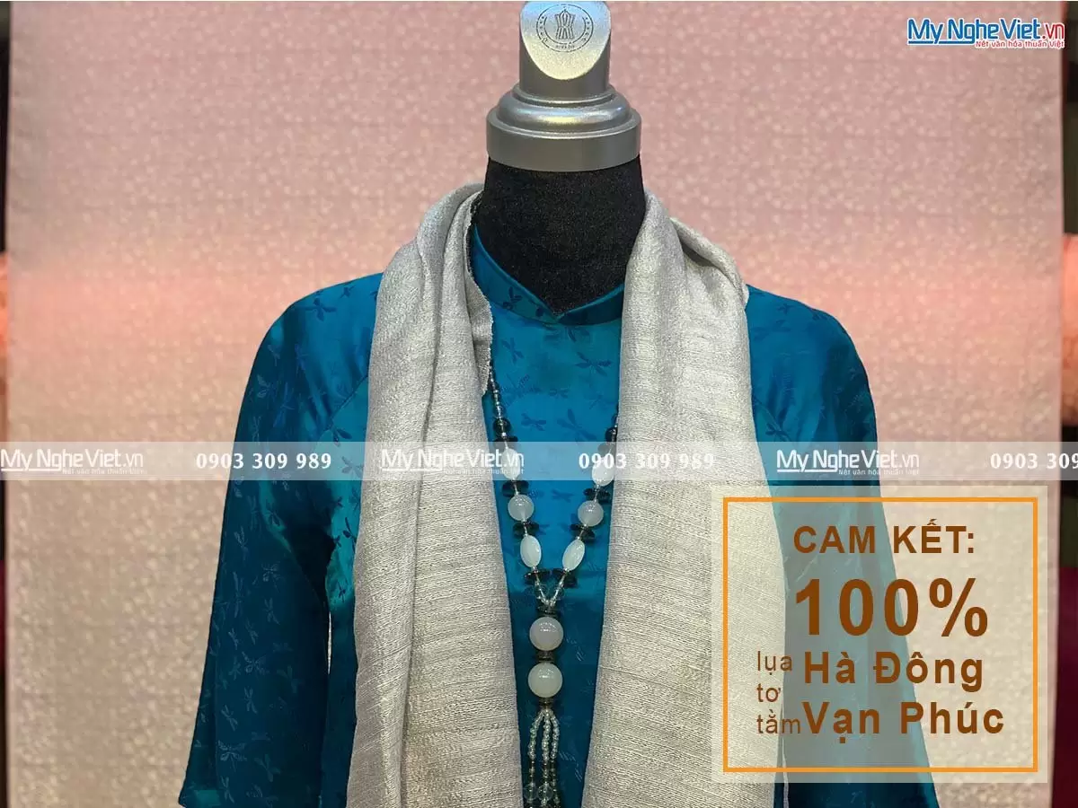 Khăn Choàng Cổ Đũi Xám MNV-KLTA4160-4