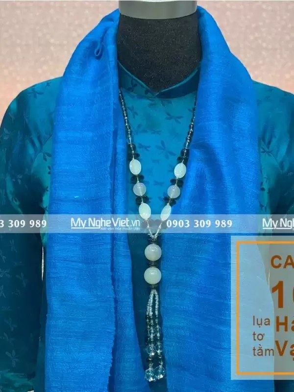 Alternative view of Khăn Choàng Cổ Đũi Xanh MNV-KLTA4160-2