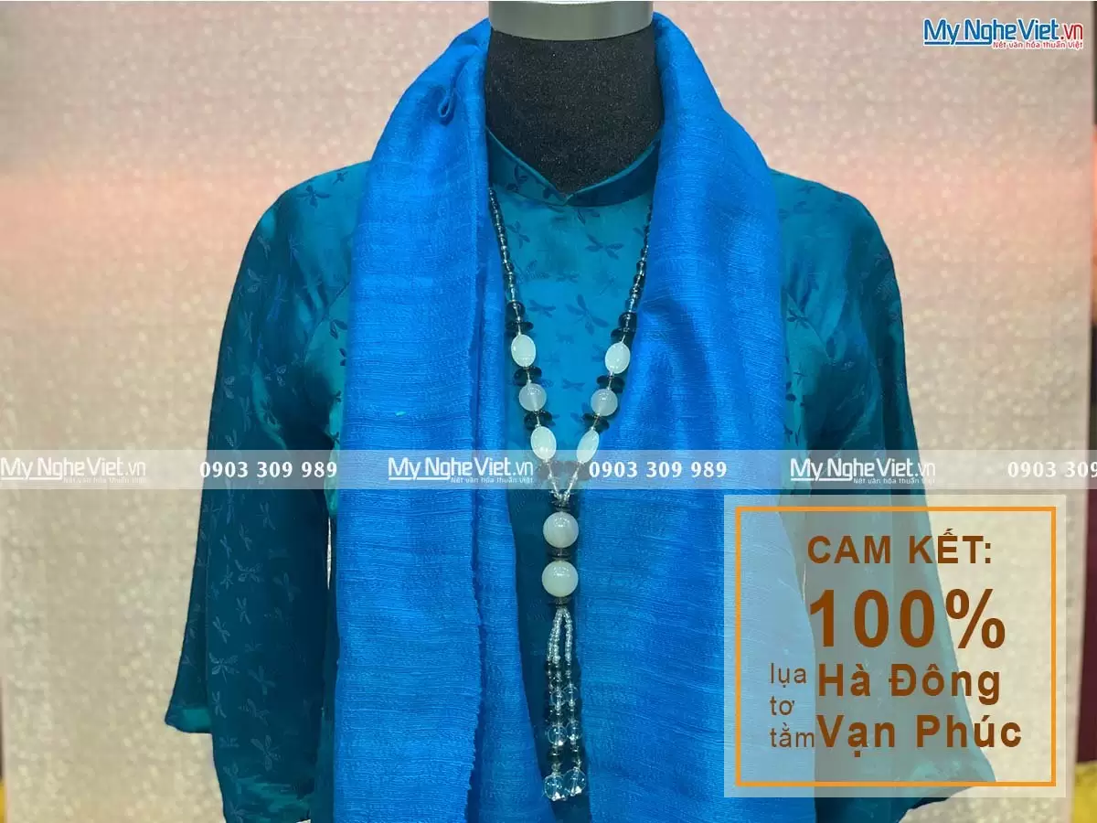 Khăn Choàng Cổ Đũi Xanh MNV-KLTA4160-2 - Ảnh 2