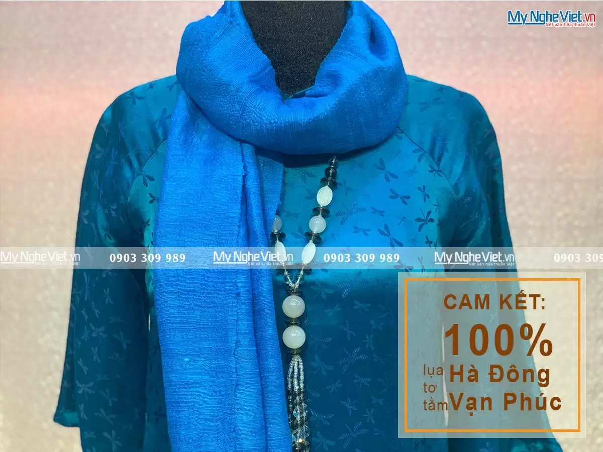 Khăn Choàng Cổ Đũi Xanh MNV-KLTA4160-2