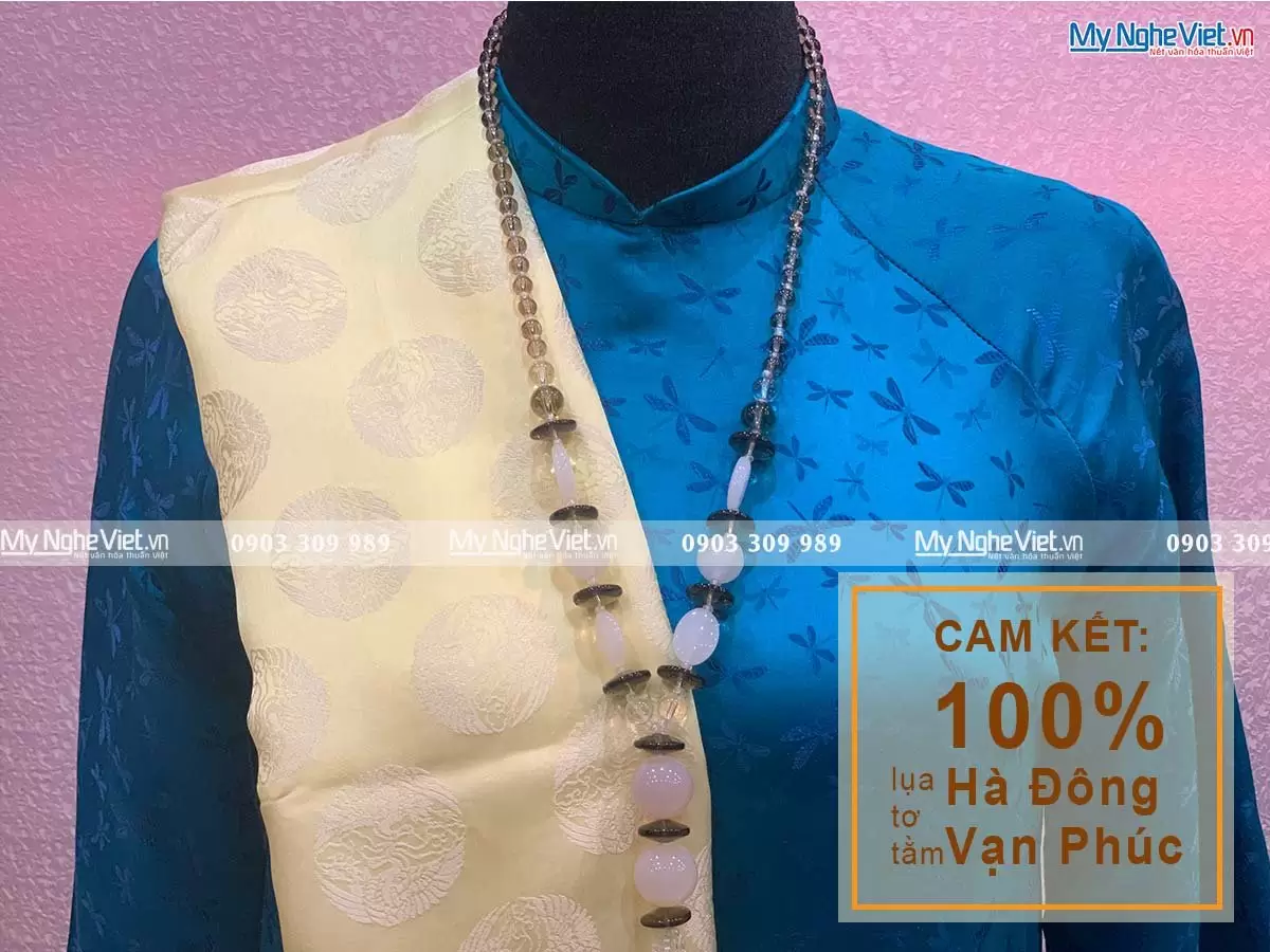 Khăn Choàng Cổ Họa Tiết Song Hạc MNV-KLTA44180-4 - Ảnh 2