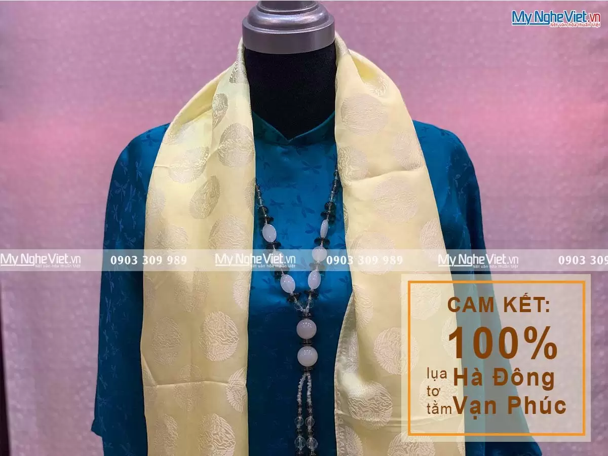 Khăn Choàng Cổ Họa Tiết Song Hạc MNV-KLTA44180-4