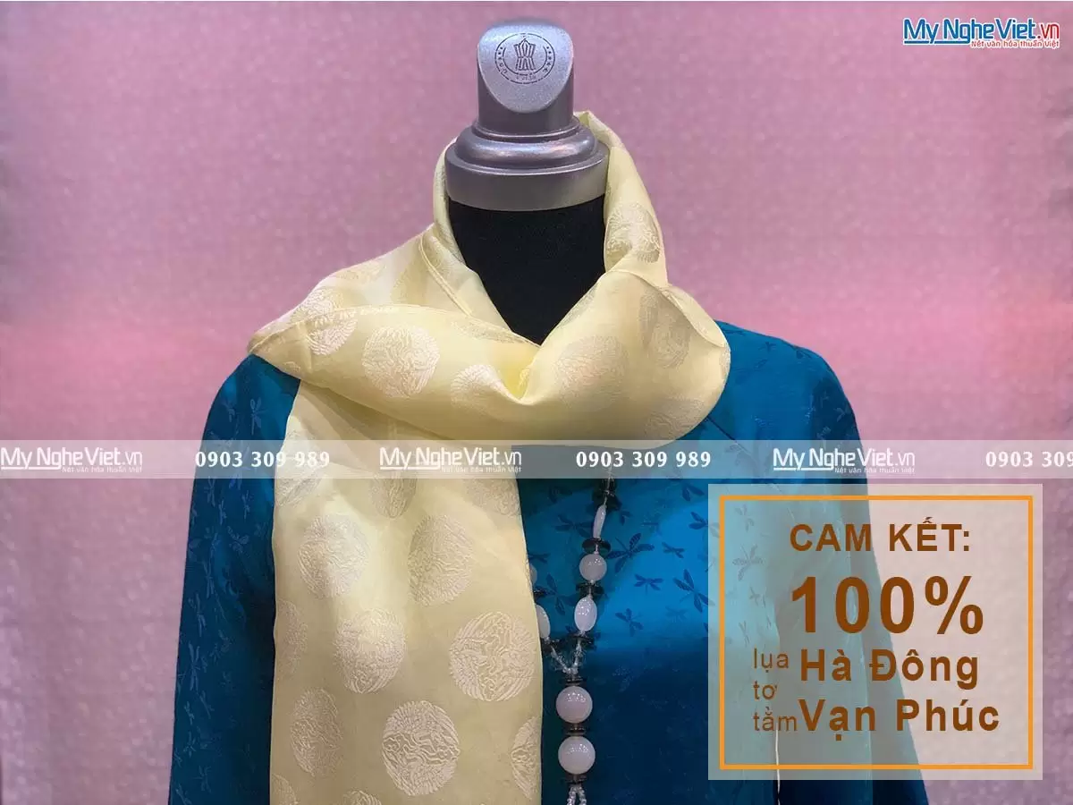 Khăn Choàng Cổ Họa Tiết Song Hạc MNV-KLTA44180-4 - Ảnh 4