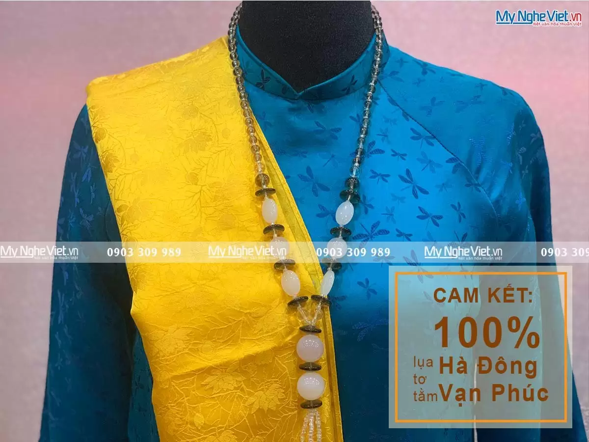 Khăn Choàng Cổ Họa Tiết Hoa Sen MNV-KLTA44180-5 - Ảnh 4