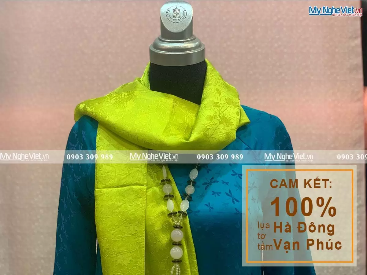 Khăn Choàng Cổ Họa Tiết Hoa Sen MNV-KLTA44180 - Ảnh 2