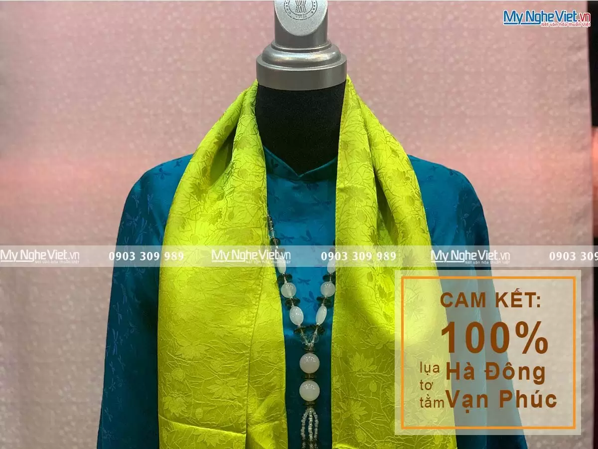 Khăn Choàng Cổ Họa Tiết Hoa Sen MNV-KLTA44180