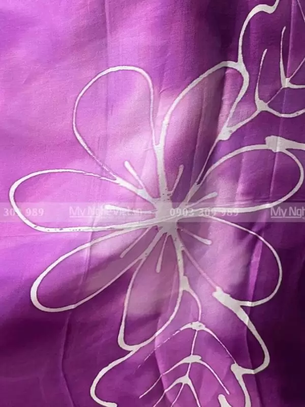 Alternative view of Khăn Choàng Cổ Lụa Tím Loang MNV-KLTA80180-2