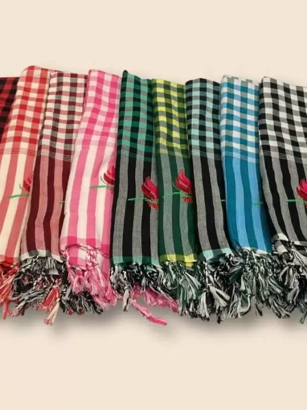 Khăn rằn Nam Bộ đủ màu