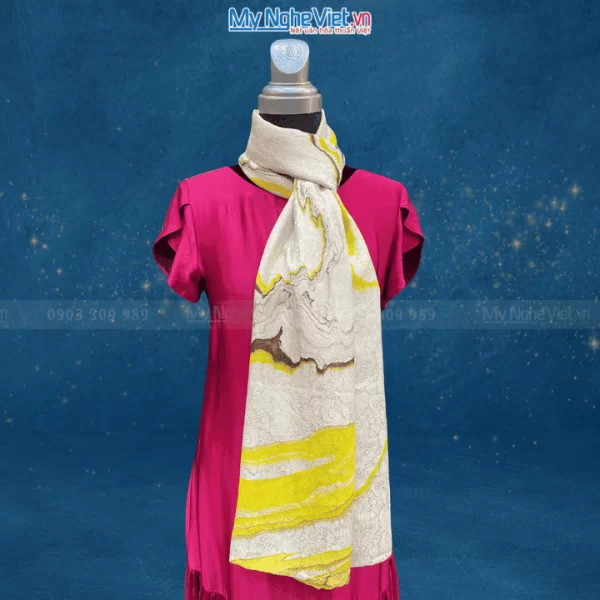 khăn lụa thủy ấn