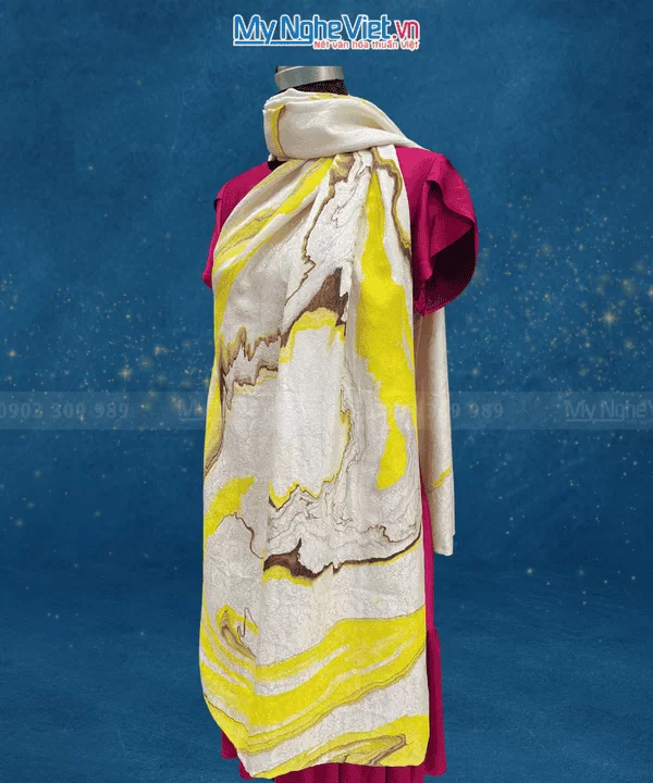 khăn lụa thủy ấn Hà Đông