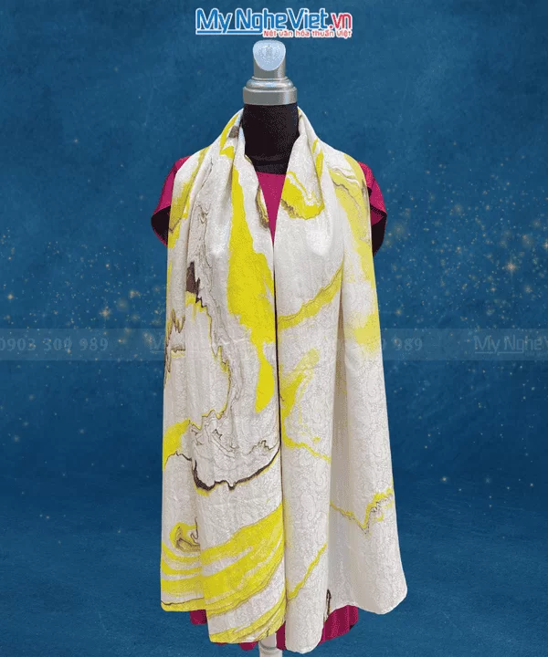 khăn lụa thủy ấn