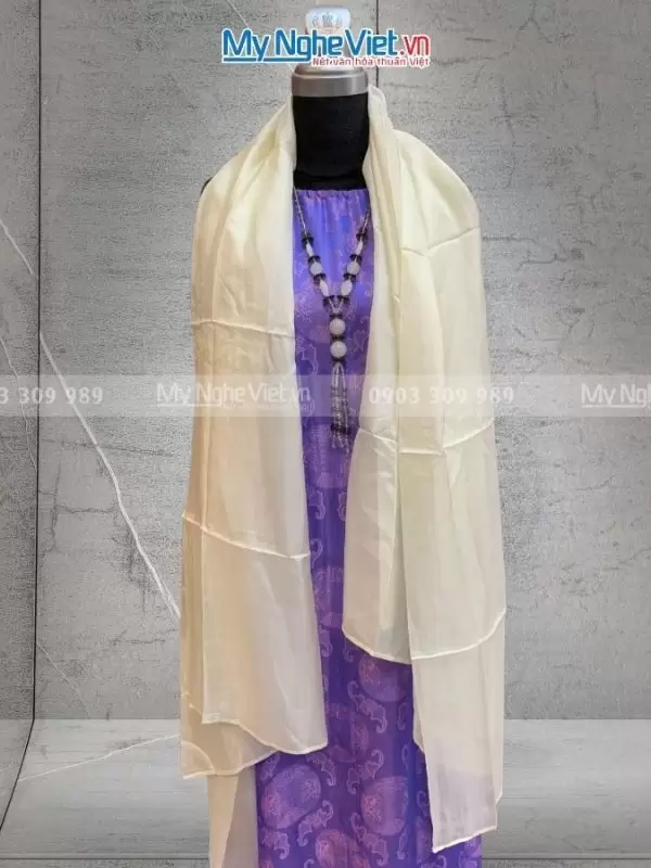 khăn choàng cổ lụa trơn