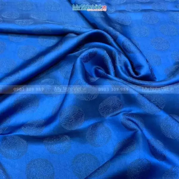 Alternative view of Vải May Áo Dài Cưới Cô Dâu Chú Rể Lụa Hà Đông Song Hạc