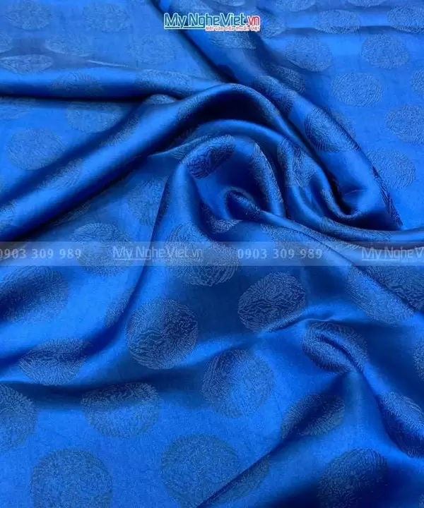 Alternative view of Vải May Áo Dài Cưới Cô Dâu Chú Rể Lụa Hà Đông Song Hạc