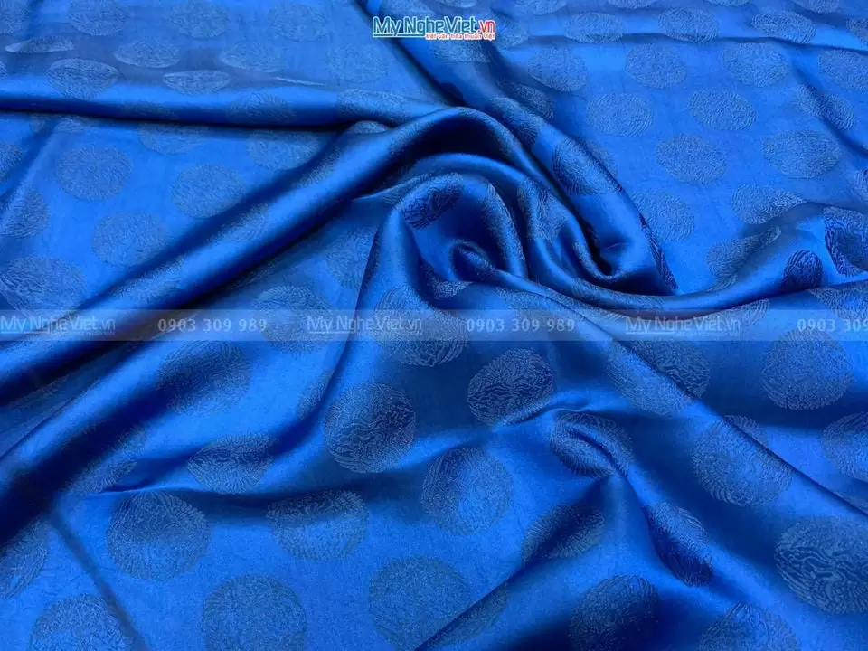 Vải May Áo Dài Cưới Cô Dâu Chú Rể Lụa Hà Đông Song Hạc - Ảnh 2