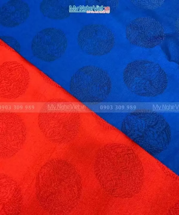 Vải May Áo Dài Cưới Cô Dâu Chú Rể Lụa Hà Đông Song Hạc