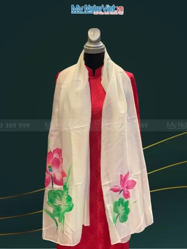 Khăn lụa Hà Đông 100% tơ tằm