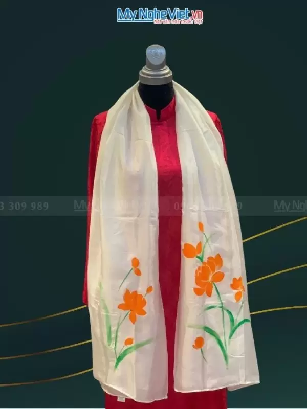 Khăn lụa Hà Đông 100% tơ tằm