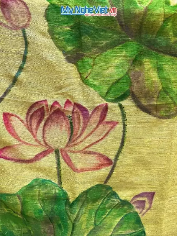 Khăn Lụa Đũi Hà Đông Vẽ Tay