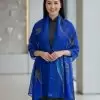 Khăn lụa tơ organza vẽ tay cao cấp